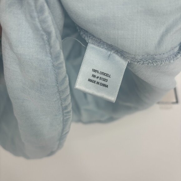 Sam & Jess Women's 3/4 Sleeve Ruffled Off-The-Shoulder Top Blue Size Medium NWT - Picture 8 of 8